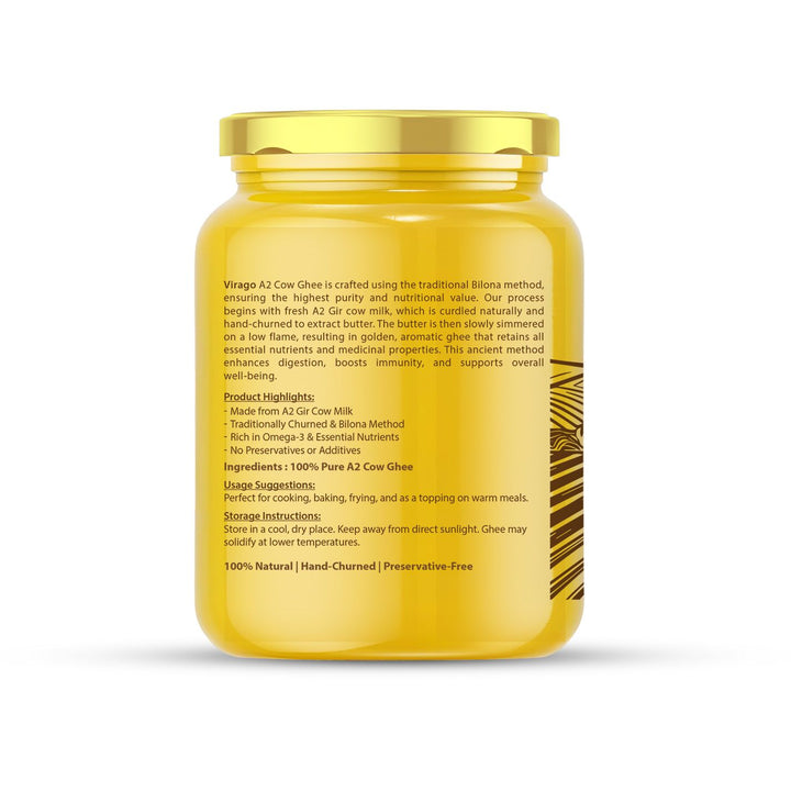 Virago A2 Gir Cow Ghee – 500ml